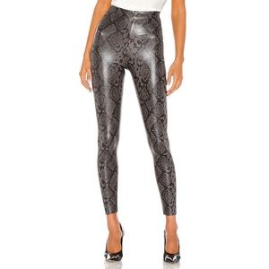 Commando Faux Leather Snake Print Leggings